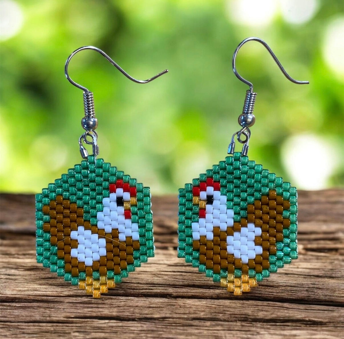 Chicken Earrings